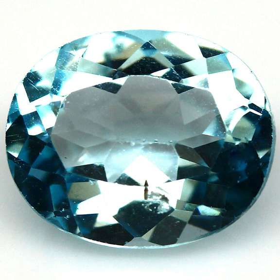 Brilliant 4.26ct oval cut Topaz center stone