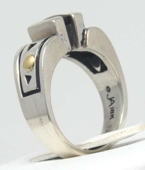 Sterling Silver Navajo Citrine Ring