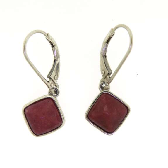 Sterling Silver Rose Quartz Drop Earrings