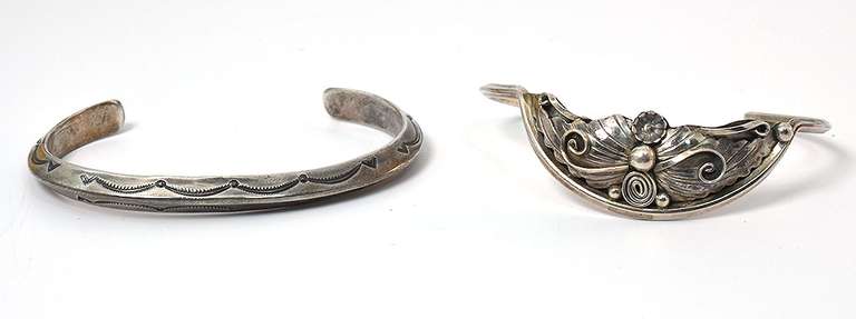 Lot of 2 Sterling Silver Bracelets
