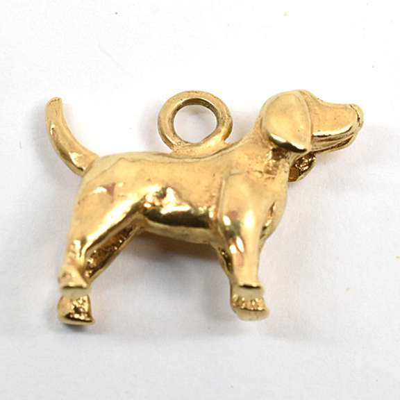 Classic 14k Dog Charm