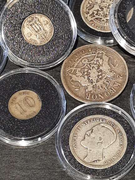 53 Swedish Silver Coin Collection