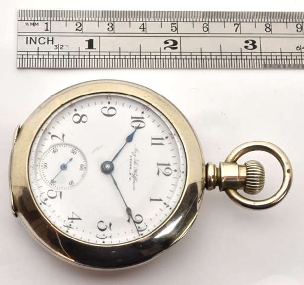 Rare Aug. L. Hoffman Pocket Watch in Silverine