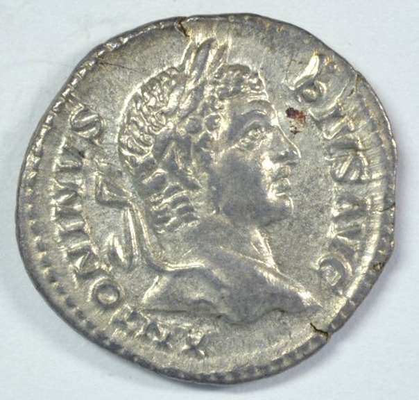 Lustrous Roman Silver Denarius of Caracalla, 198-217 AD