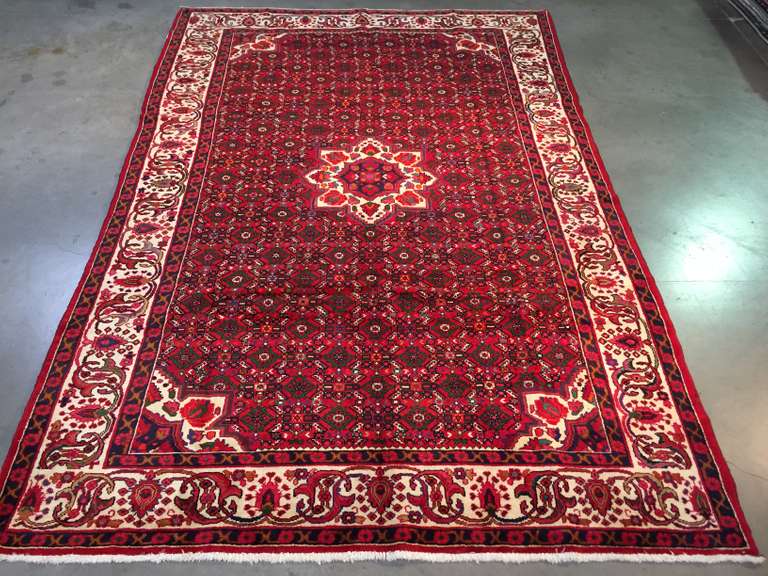 MAGNIFICENT PERSIAN HAMEDAN RUG 7'X10'.1"