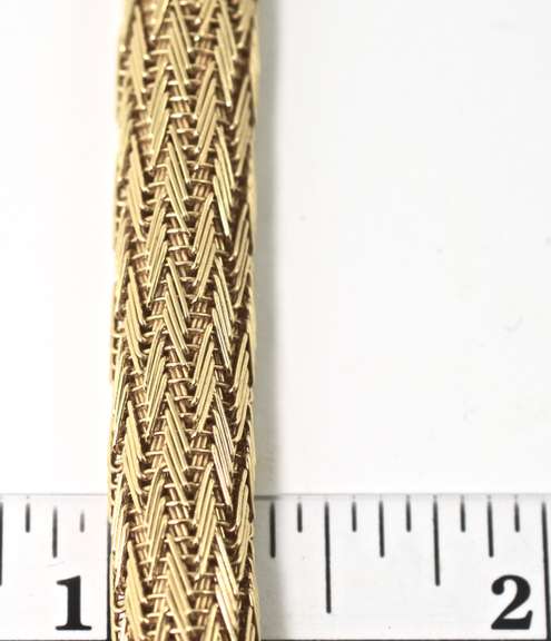 Intricately Woven Heavy 18K Choker Necklace
