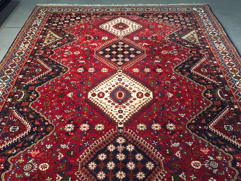 EXQUISITE PERSIAN YALAMEH RUG 7x9.9