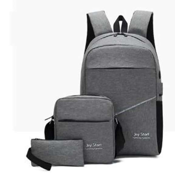 3Pcs Unisex Back To School Backpack