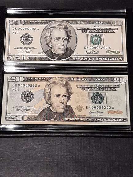 Bureau Engraving Printing $ 20 Designs In Motion Set