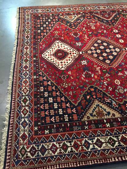 EXQUISITE PERSIAN YALAMEH RUG 7x9.9