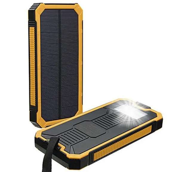 8000mAh Solar Waterproof Dual USB Battery Power Bank