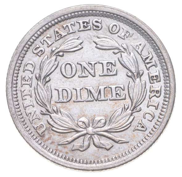 1855 Seated Liberty Dime