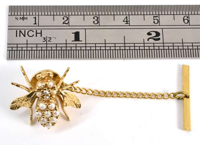 Fun 14k Fly Tie Tack