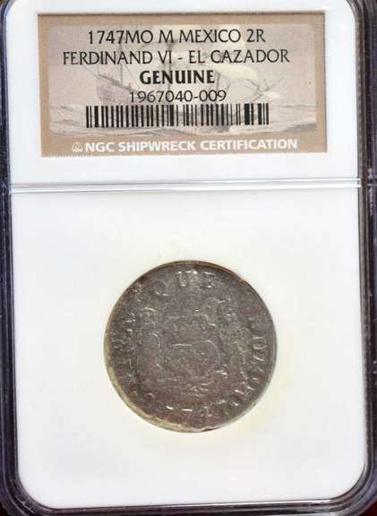 1747MO M Mexico 2R Ferdinand VI-EL -Cazador NGC Shipwreck