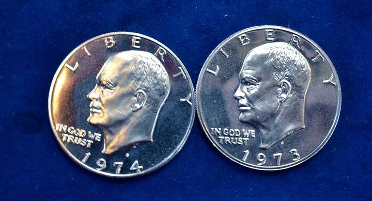 Lot of Silver Ike Dollars