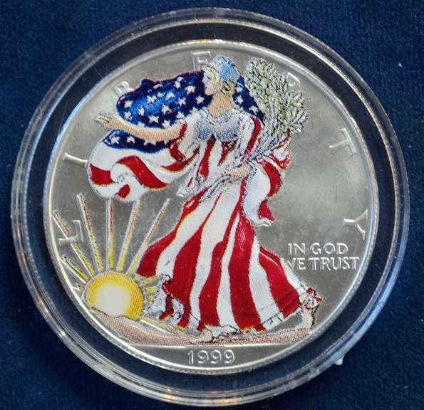 1999 Colorized American Silver Eagle
