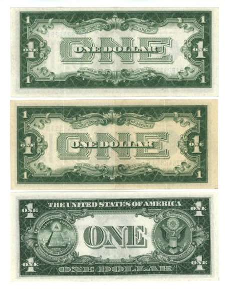 Crisp 1928-A, 1928-B, & 1935-A $1 Silver Certificates
