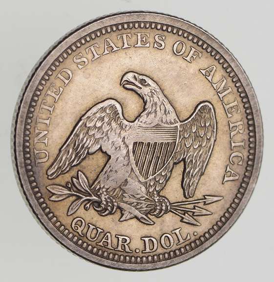 1857 Seated Liberty Quarter - Choice