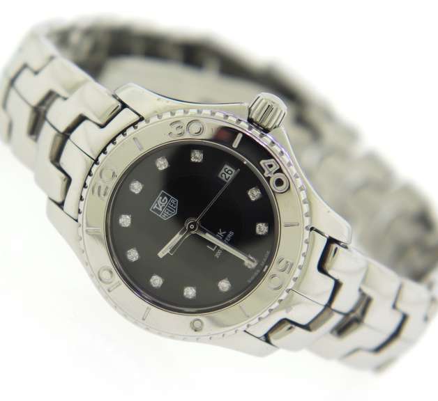Tag Heuer Link w Black Diamond Dial Watch