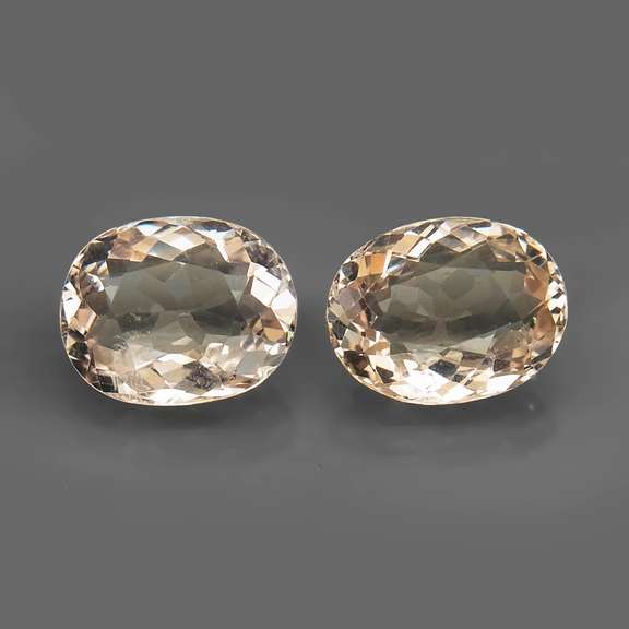 Gorgeous 3.40ct pair of 9x7mm untreated Morganite
