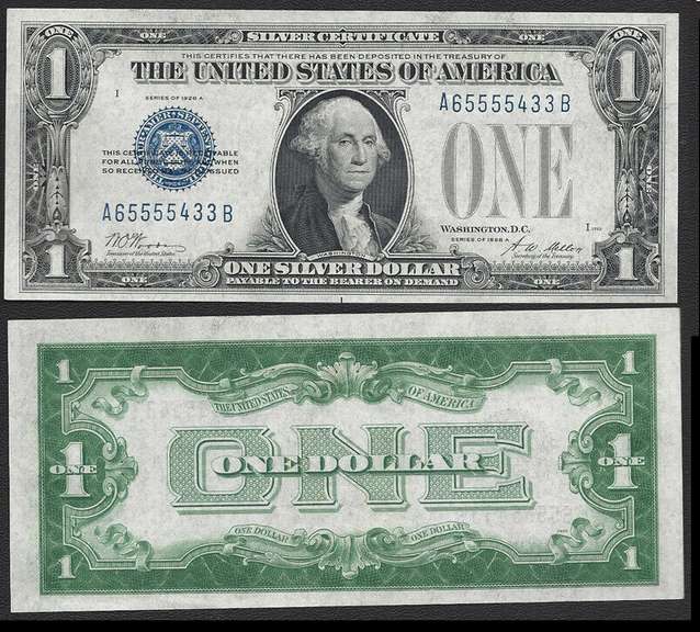 $1 1928-A Funny Back Silver Certificate Uncirculated