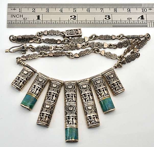 Peruvian Ethnic Sterling Necklace