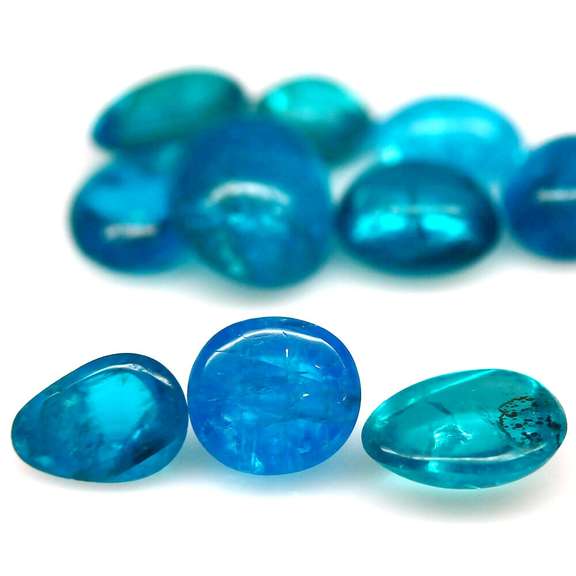 Collectors 6.79ct blue Madagascar Apatite parcel