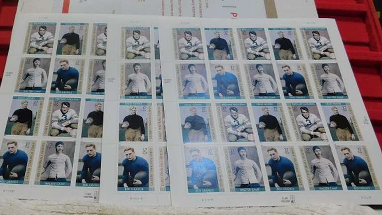 Stamps:  Early Football  $22.20 face