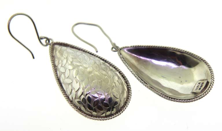 Sterling Silver Group of 3 Hoop Earrings