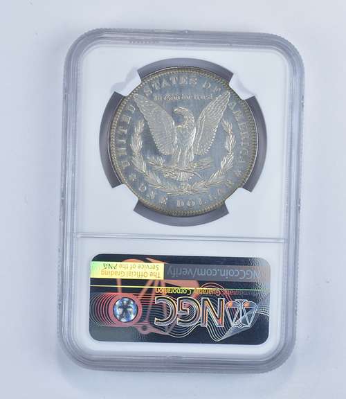 Proof Details 1887 Morgan Silver Dollar - Cleaned - Graded NGC