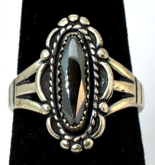 Vintage Sterling Silver Marcasite Ring