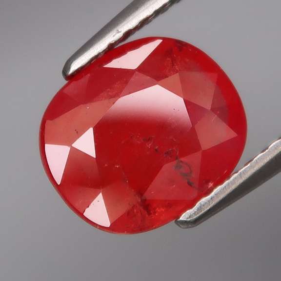 Vivid imperial red 2.38ct oval cut Sapphire