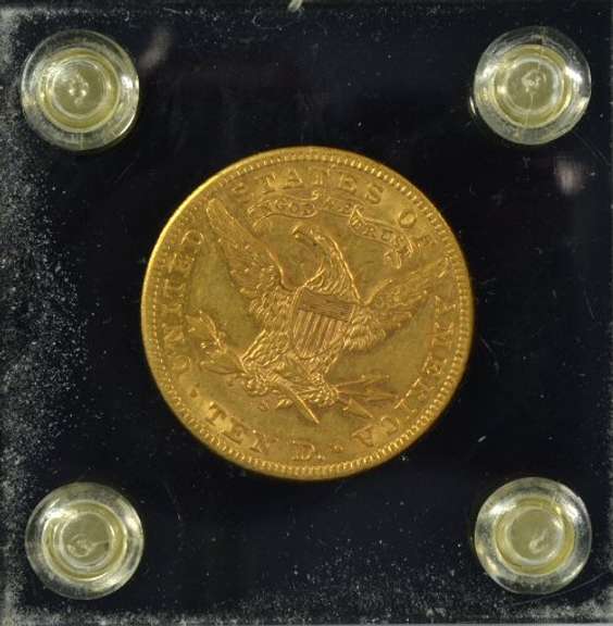 Lovely BU 1886-S $10 Liberty Gold Piece. Custom holder