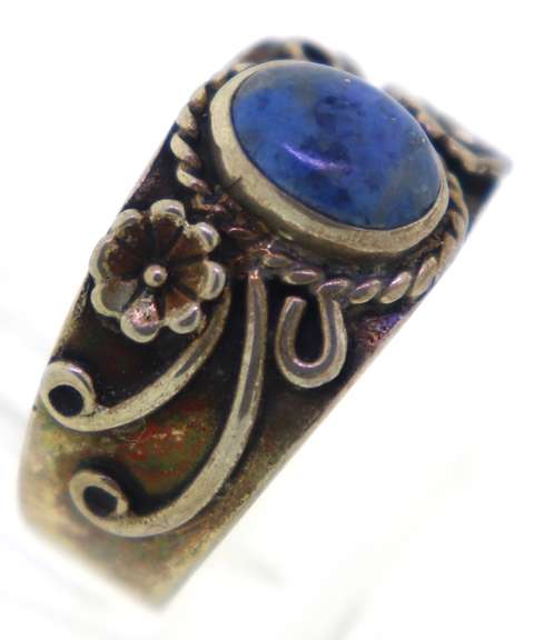 Sterling Silver Lapis Ring