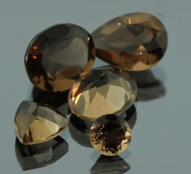 Mixed parcel of Smokey Quartz weighing 13.42 carats
