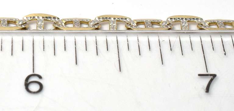 26-1/2-Inch Mariner Link Chain in 2-Tone 14KT Gold
