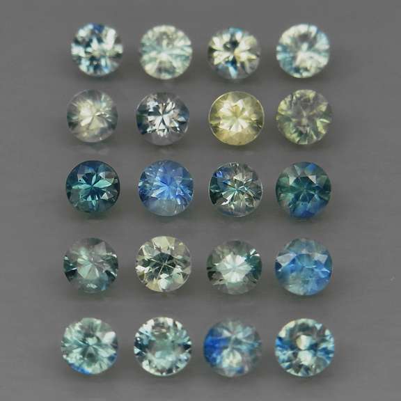 Heated only! 4.25ct diamond cut Australian Sapphire set