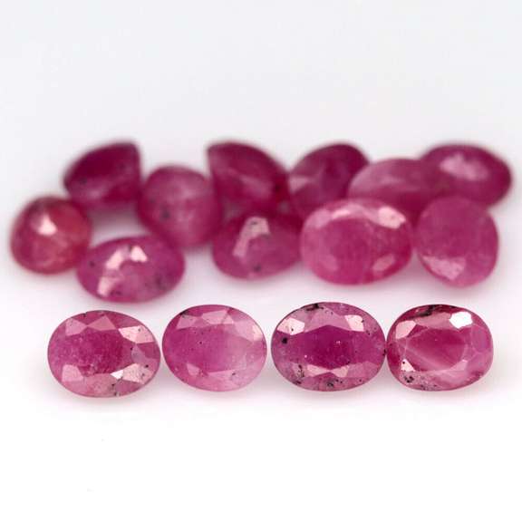 Fantastic 6.30ct HEATED ONLY Burmese Ruby set