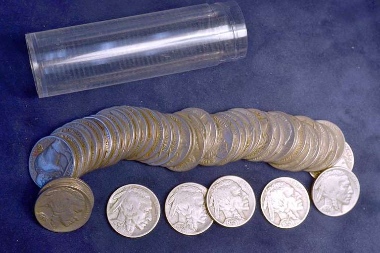 Roll of Full Date Buffalo Nickels