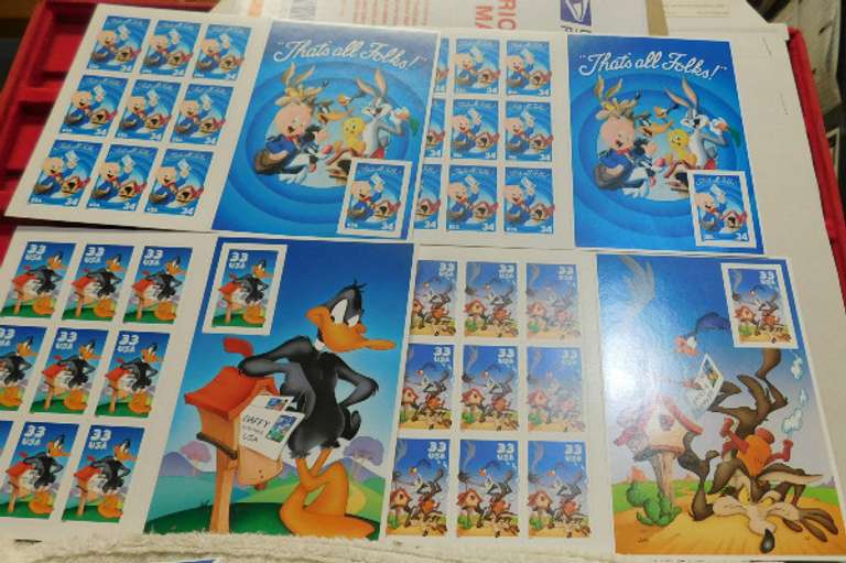 Stamps:  Bugs Bunny Series  $16.60
