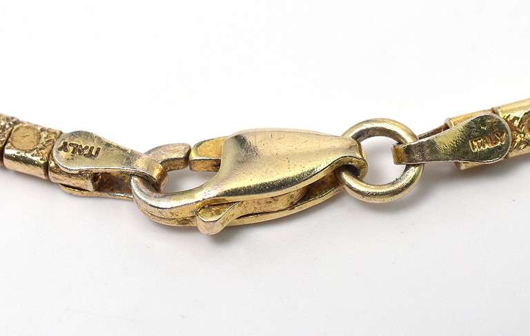 Heavy Sterling Silver Vermeil Necklace