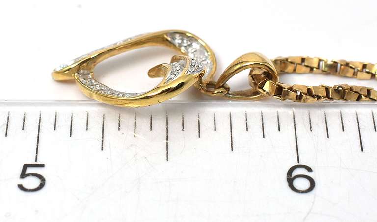 Sterling Silver Vermeil Heart Necklace