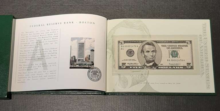 1999 $5  Premium Federal Reserve Set