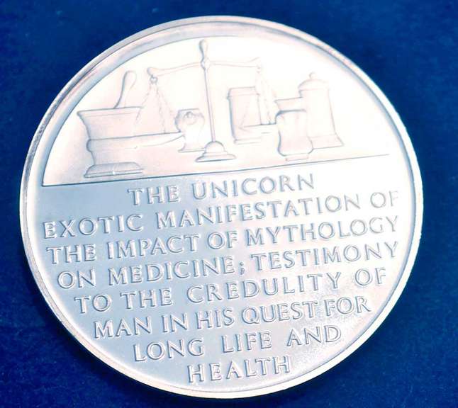 Lot Of 4 History Of Drugs Sterling Silver Medals