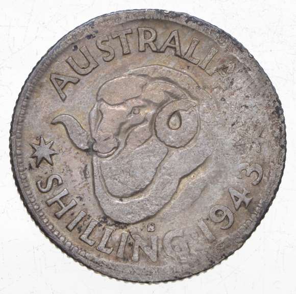 1945 Australia 1 Shilling - Engraved New Guinea WWII Trench Art