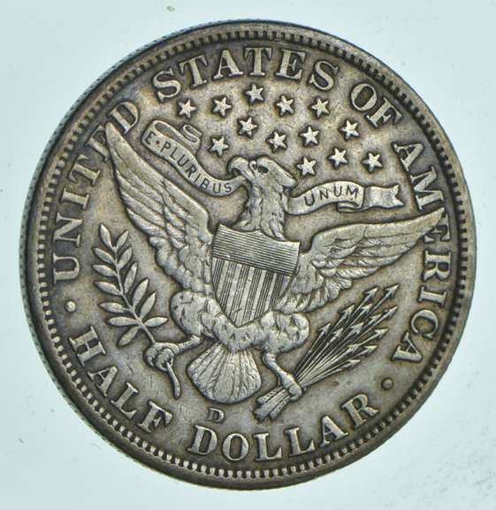 1908-D Barber Half Dollar