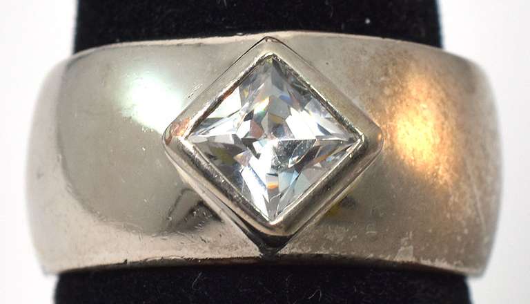 Sterling Silver CZ Cocktail Ring