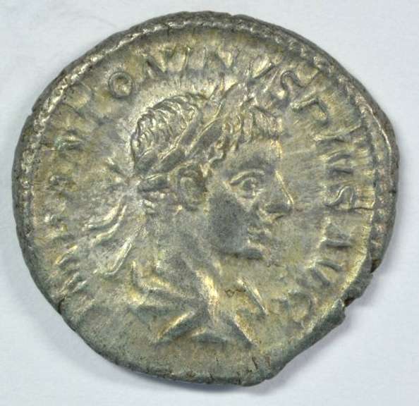 Near Mint Elagabalus Roman Silver Denarius, 218-222 AD