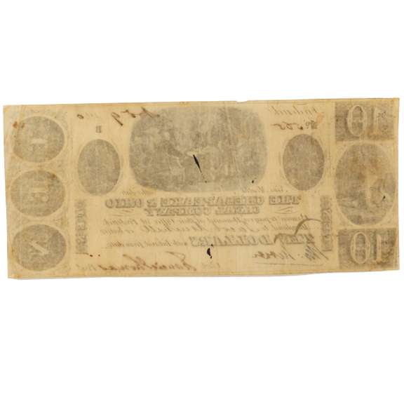 $ 10 Nov 9 1840 Chesapeake &  Ohio Canal Company Note