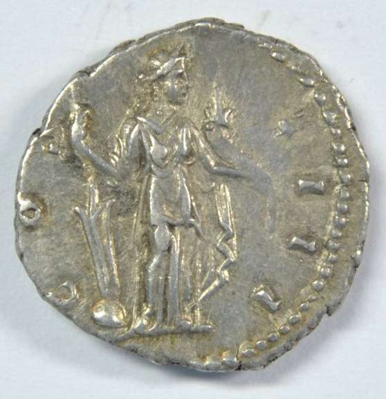 Great Antoninus Pius Roman Silver Denarius, 138-161 AD